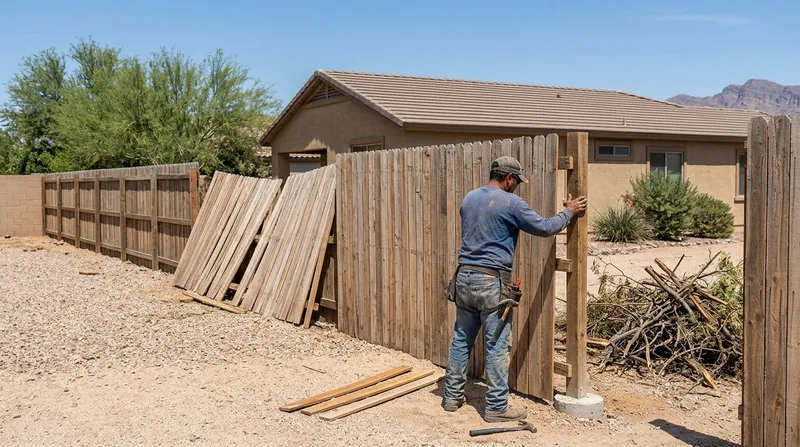 Storm Damage Fence Repair Chandler